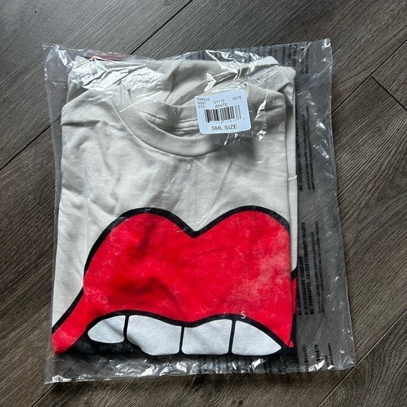 Vintage Inspired PacSun Rolling Stones Tongue Mick Jagger Cotton Graphic Tee S - Picture 4 of 7